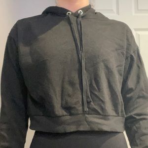 h&m crop hoodie